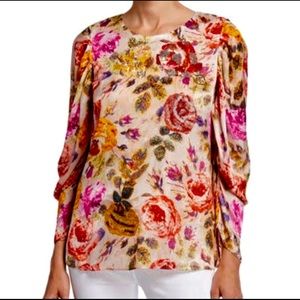Kobi Halperin Hailee Floral Blouse, Size Small